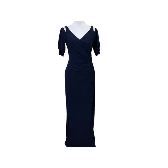 Lauren Ralph Lauren Cold Shoulder Gown β Holiday Elegance (Size 8) - Picture 2 of 9
